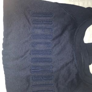 Dark navy blue Abercrombie and Fitch logo shirt